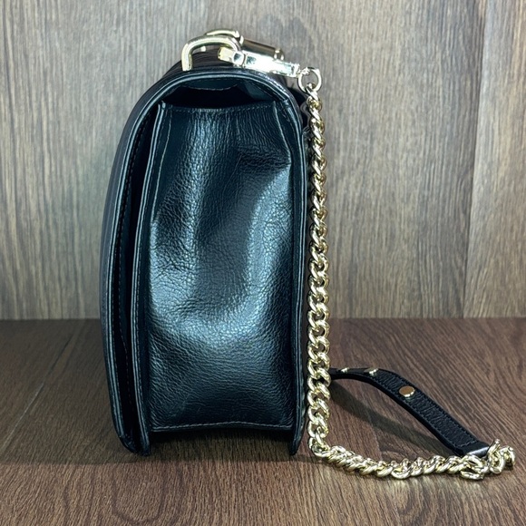 Rebecca Minkoff Black and Gold Crossbody Bag with Structured Design - Picture 4 of 16